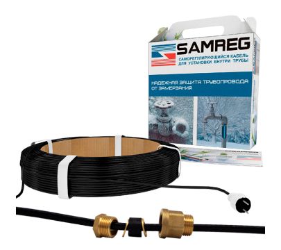 Комплекты греющего кабеля внутрь трубы